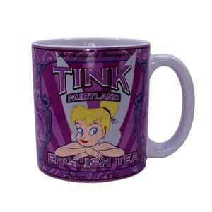 Tinker Bell English Tea Mug Disney Store Exclusive Ceramic Purple Design